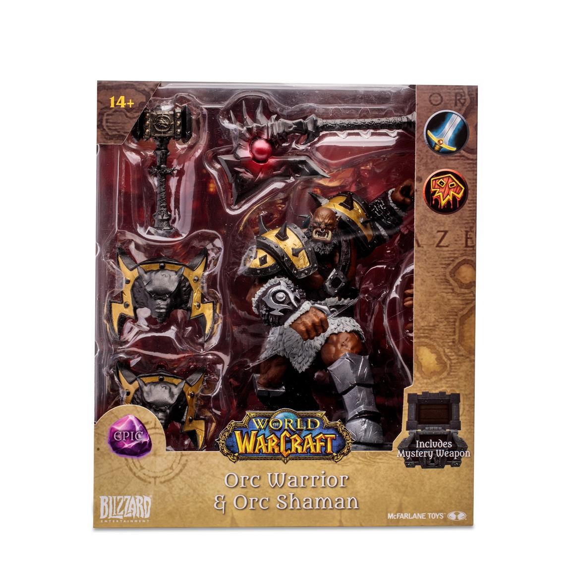 McFarlane - World of Warcraft - 1:12 Posed Figure - Orc: Shaman / Warrior (Epic)