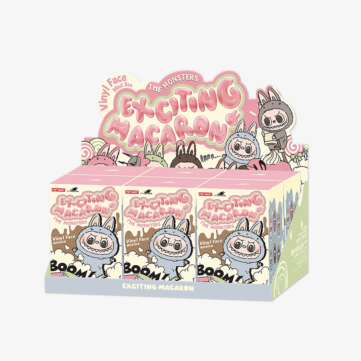 Pop Mart Labubu The Monsters Exciting Macaron Vinyl Face Blind Box (Authentic)