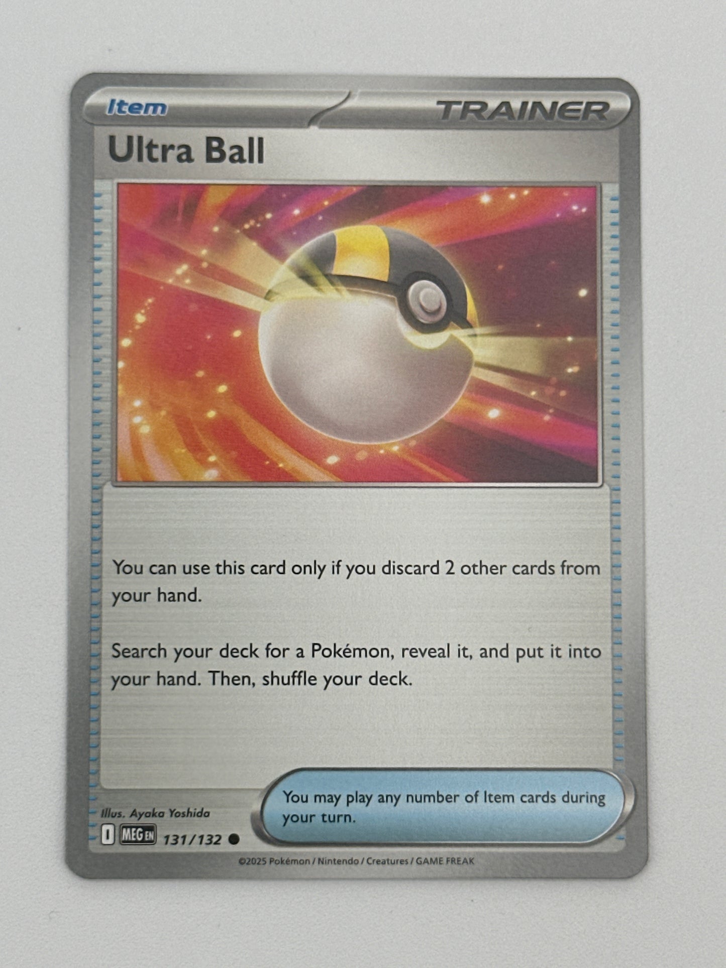Pokémon Trading Card Game Mega Evolution MEG 131/132 Ultra Ball Base Card
