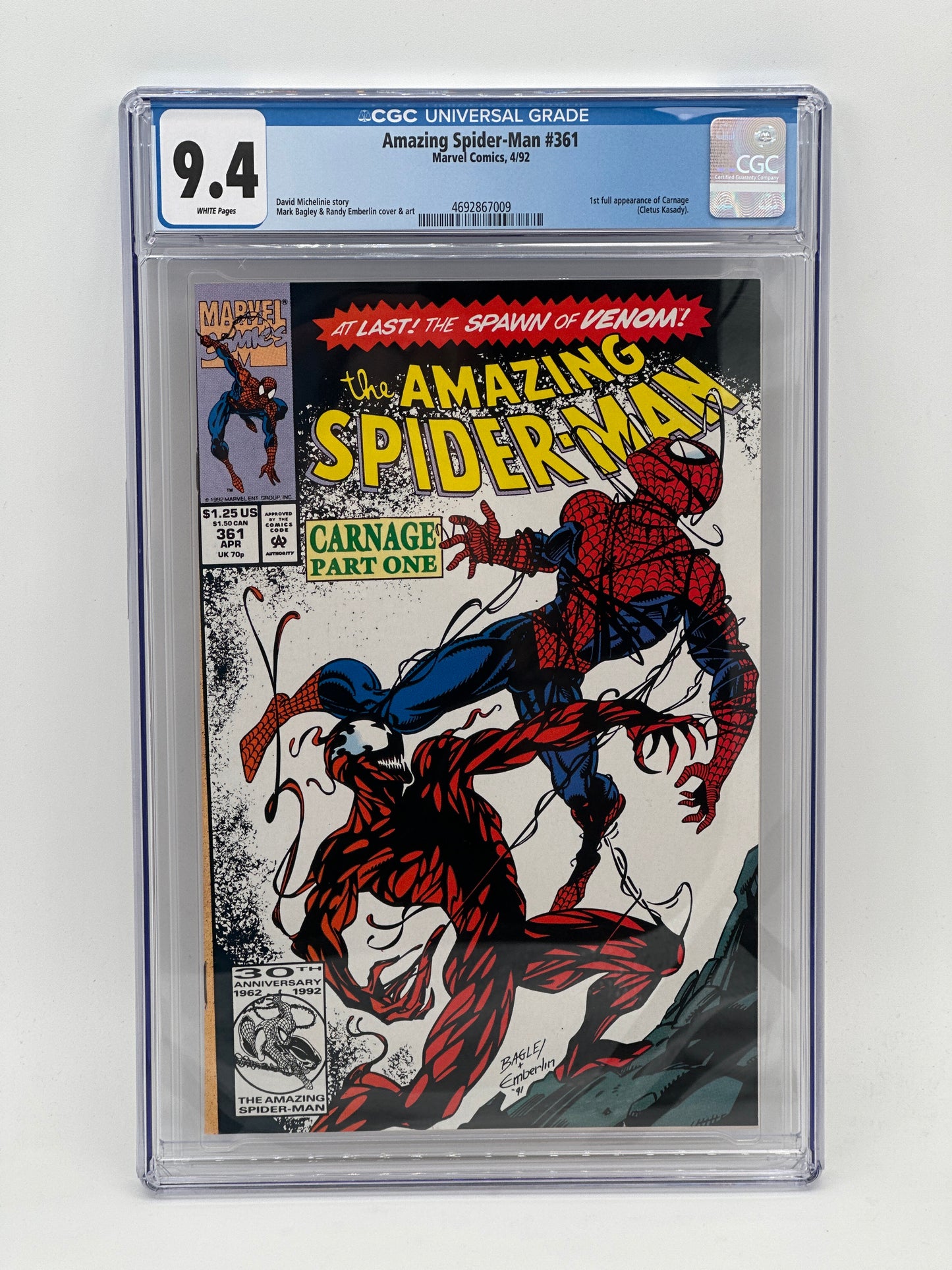 Amazing Spider-Man #361 CGC 9.4