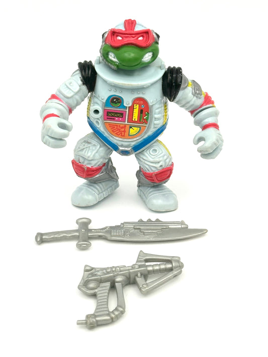 Vintage 1990 TMNT Raph the Space Cadet Action Figure – Near Complete Original Playmates Release