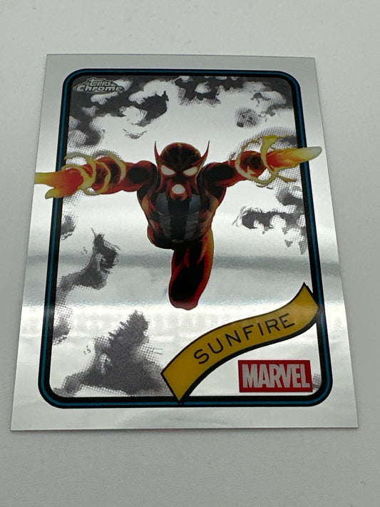 (Marvel Topps Chrome Sunfire Base