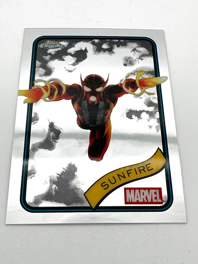(Marvel Topps Chrome Sunfire Base