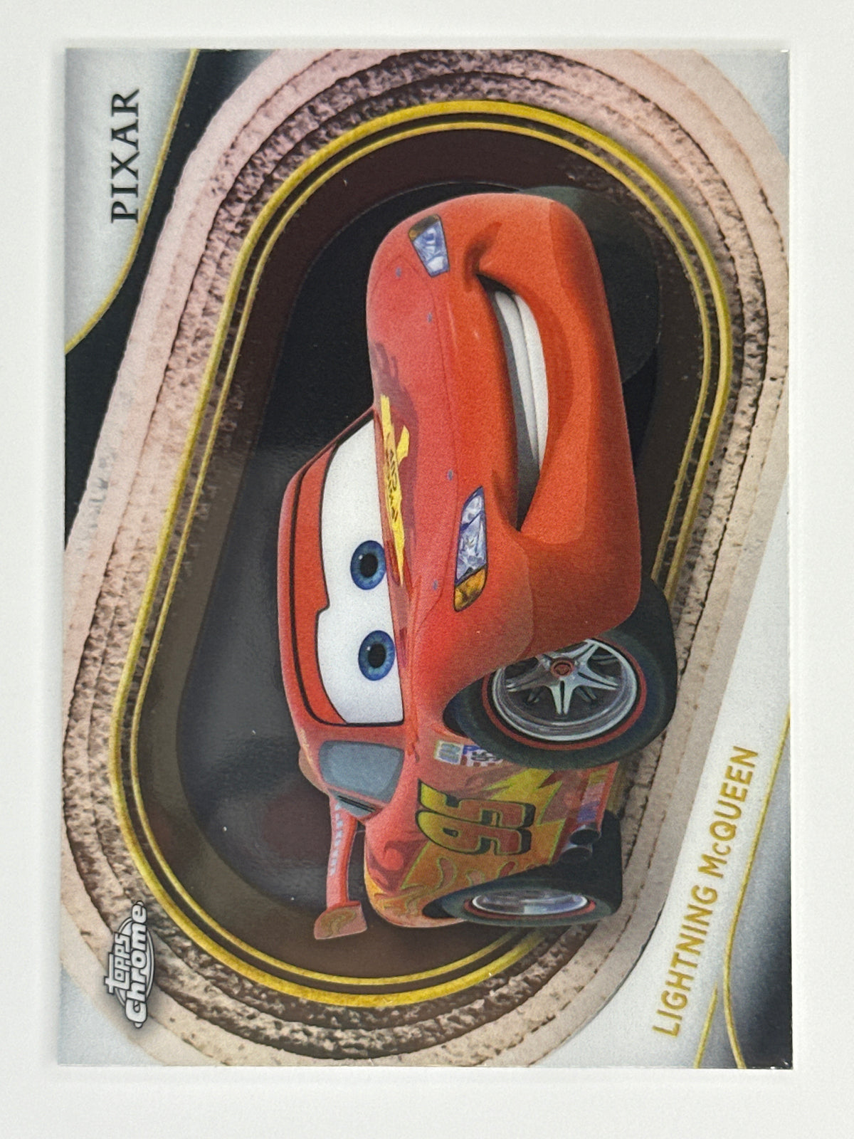 2025 Topps Disney Chrome 050 Lightning McQueen Base Card