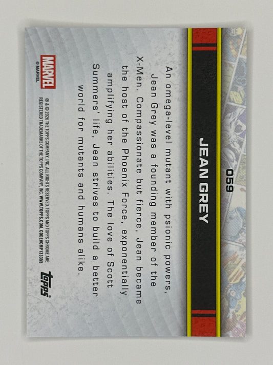 2026 Topps Marvel Chrome 059 Jean Grey Base Card