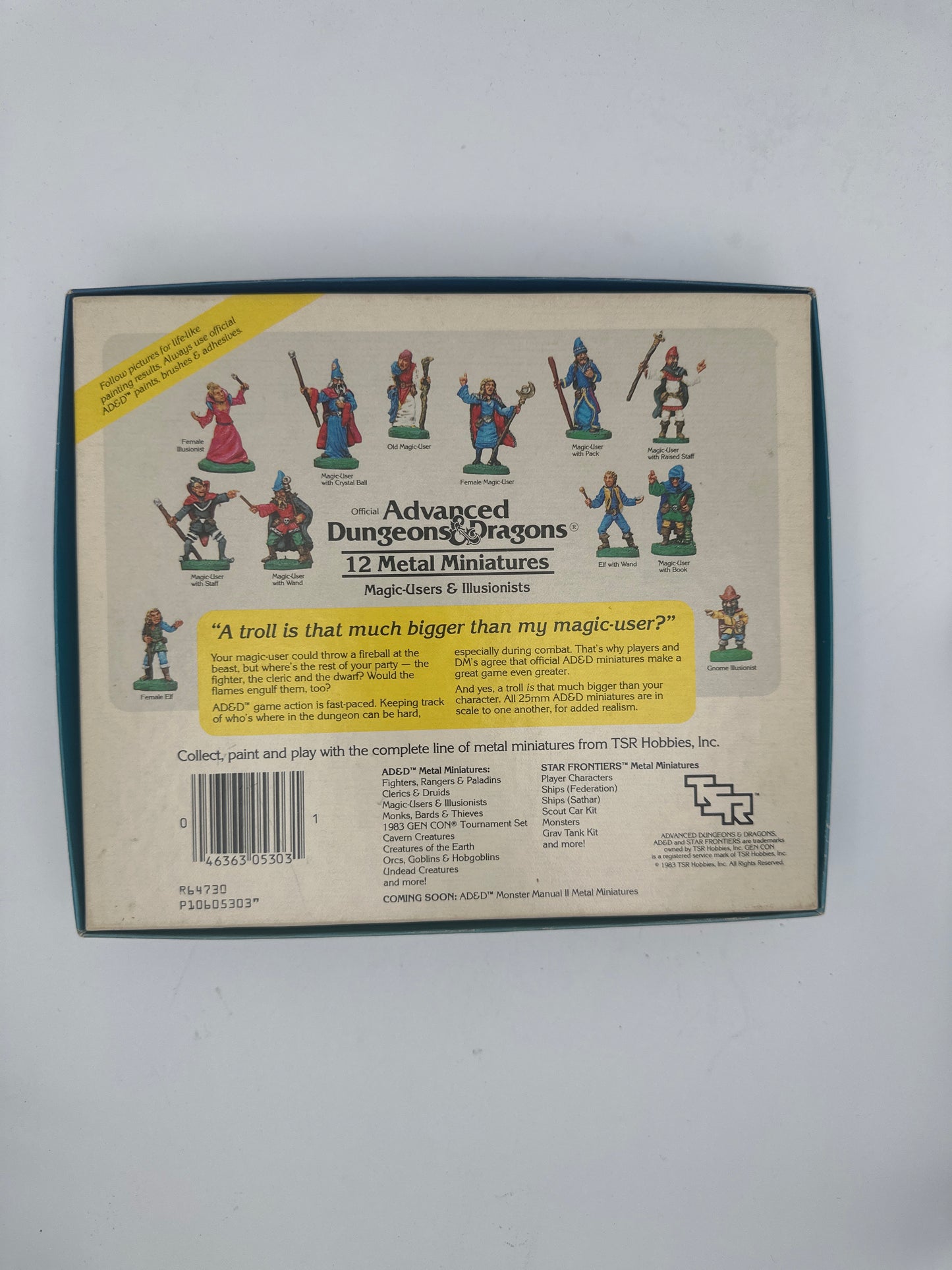 Vintage 1983 TSR Dungeons & Dragons Miniatures Set #5303 – 12 Metal Figures