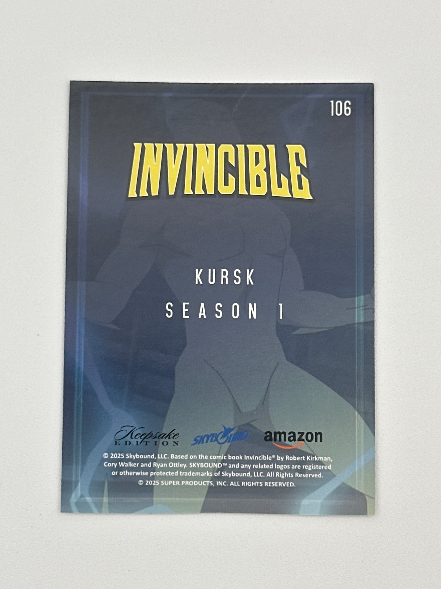 2025 Invincible Season 1 Keepsake Trading Card #106 Kursk Holo Parallel Card