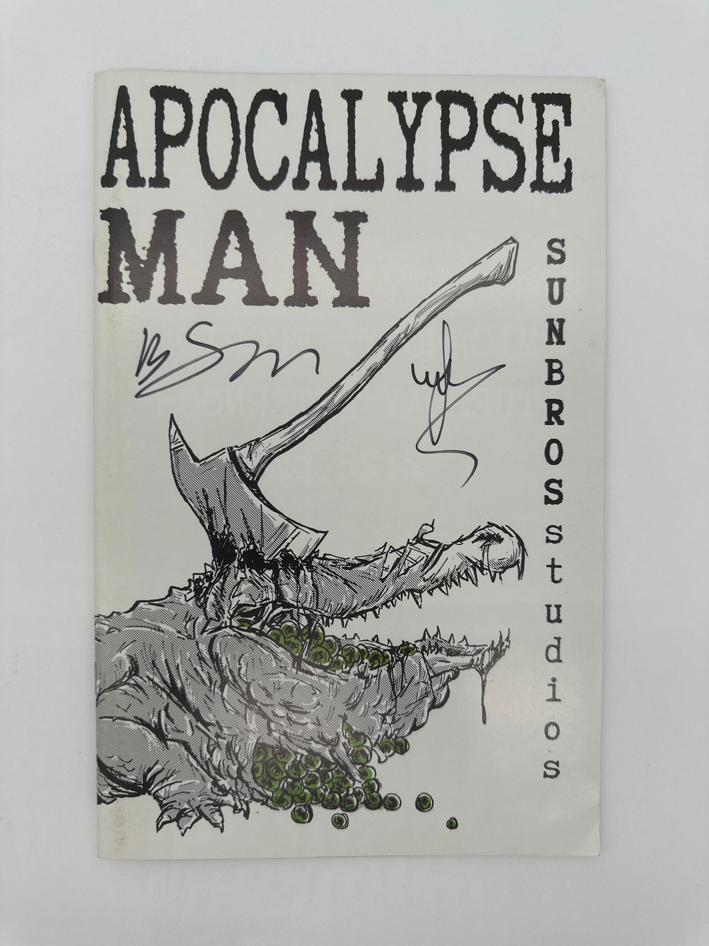 Apocalypse Man #1 Signed 2X Brad Sun & Wesley Sun VF