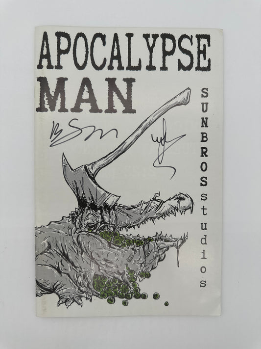 Apocalypse Man #1 Signed 2X Brad Sun & Wesley Sun VF