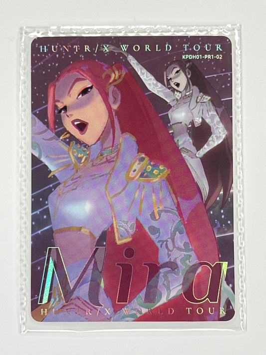 KPop Demon Hunters: KPDH01-PR1-02 Mira Promo Card – Sealed