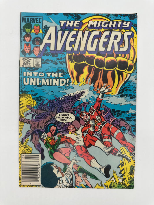 The Avengers #247 Newsstand VF