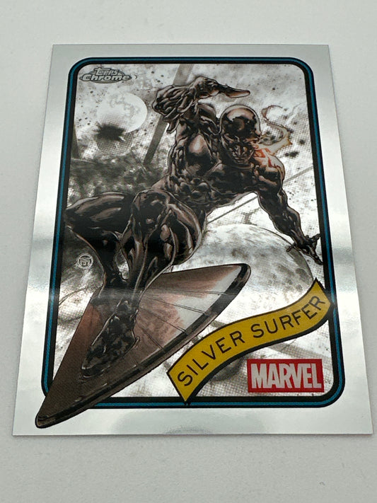 Marvel Topps Chrome Silver Surfer Base