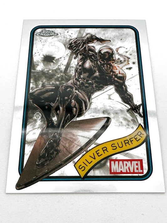 Marvel Topps Chrome Silver Surfer Base