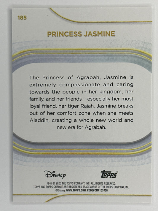 2025 Topps Disney Chrome 185 Princess Jasmine Base Card