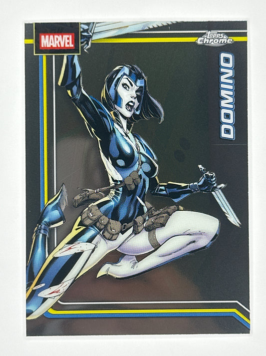 2026 Topps Marvel Chrome 030 Domino Base Card