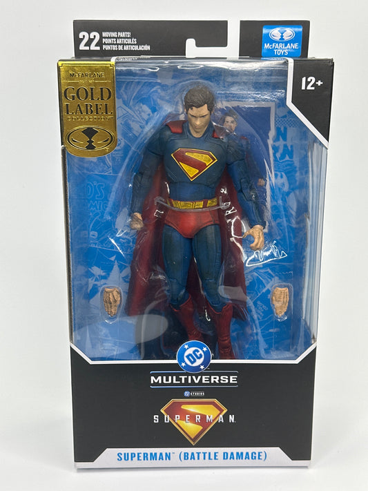Superman (2025) Battle Damage Gold Label 7-Inch Action Figure by McFarlane Toys