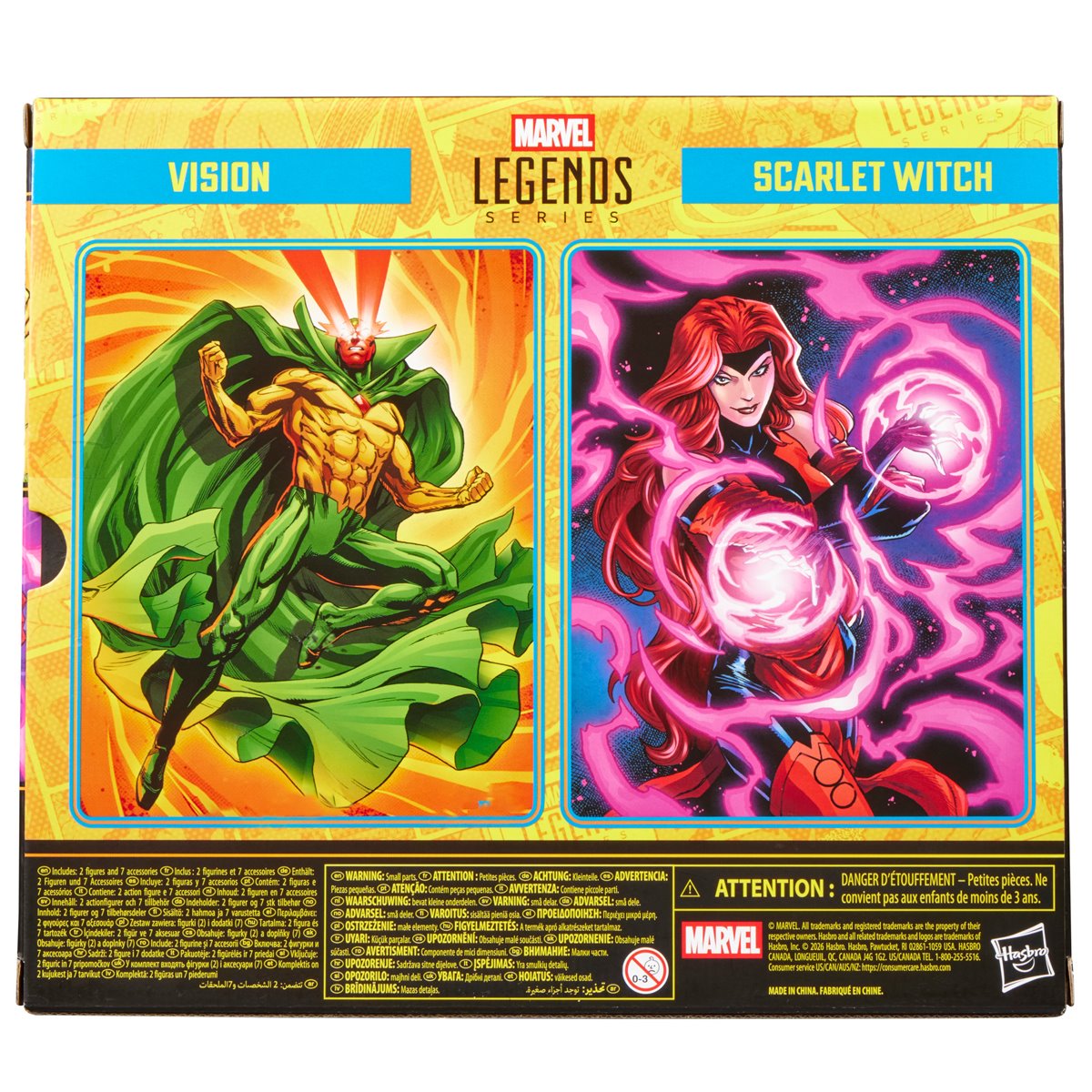 Marvel Legends Avengers: The Crossing Vision & Scarlet Witch 6-Inch Action Figure 2-Pack by Hasbro