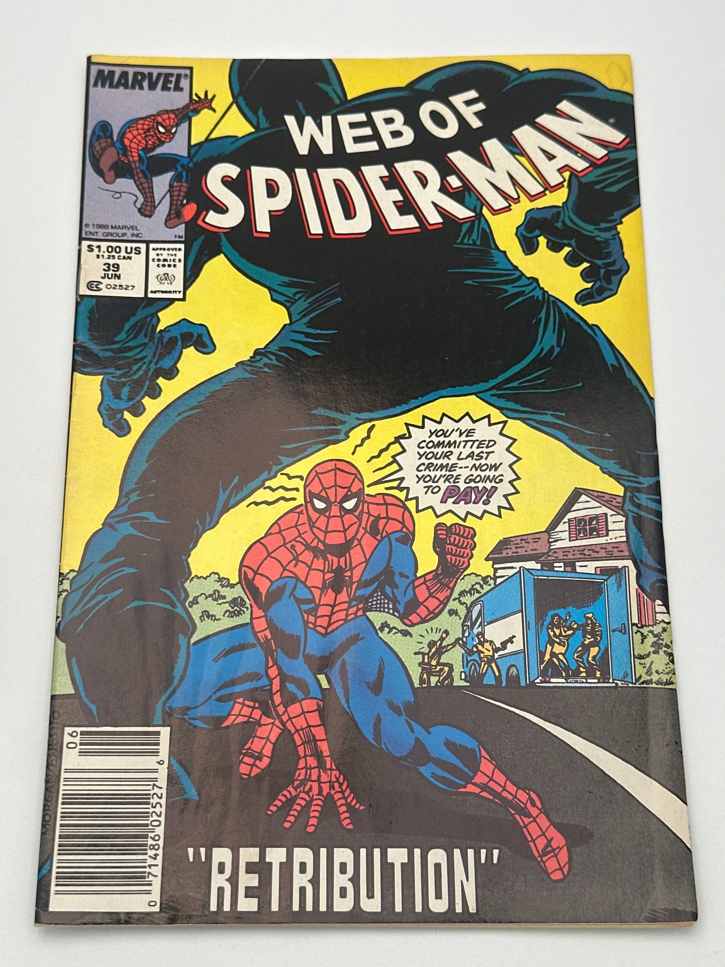 Web of Spider-Man #39 Newsstand FN/VF