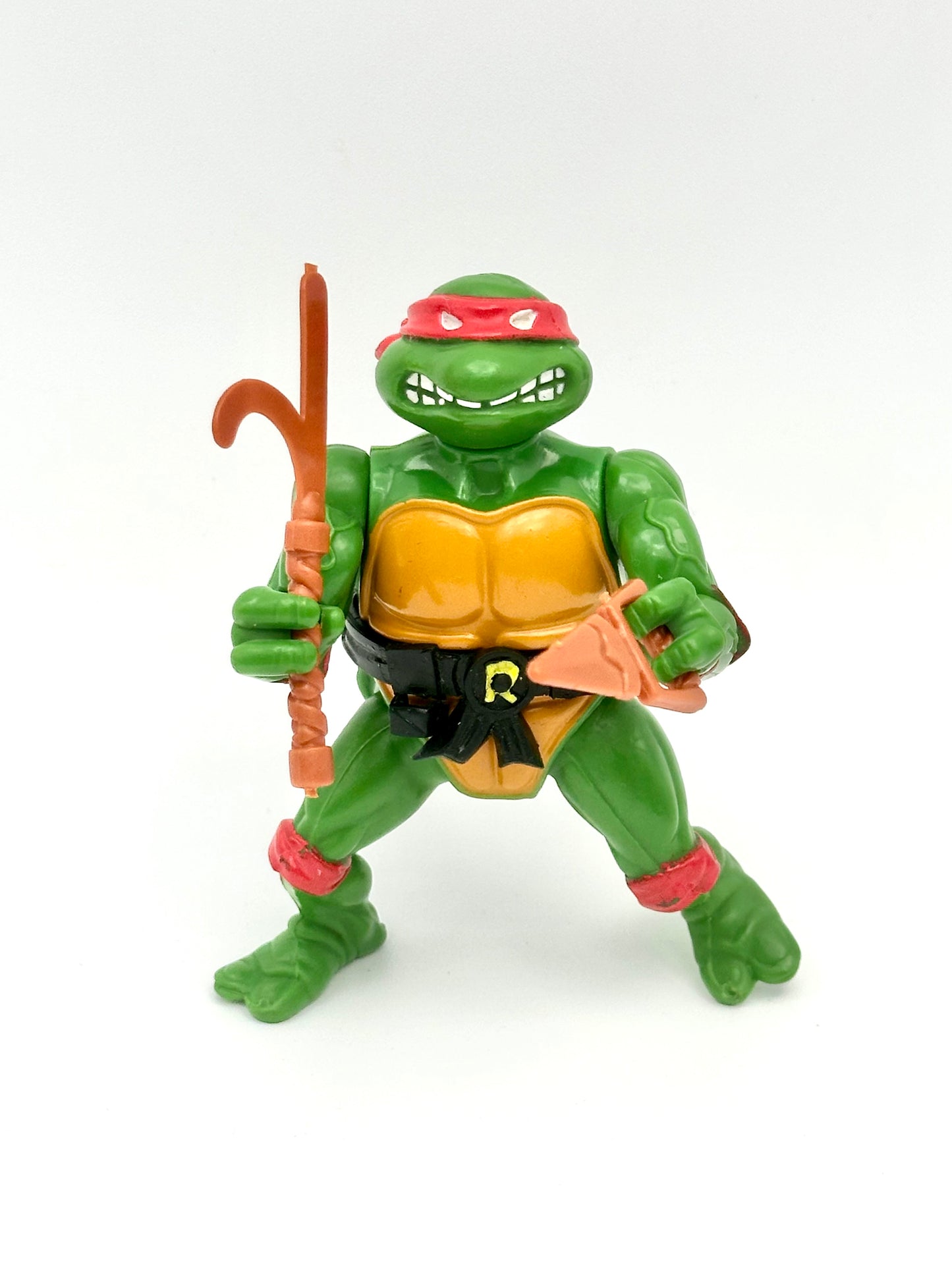 Vintage 1988 TMNT Raphael Soft Head Action Figure – Playmates Teenage Mutant Ninja Turtles