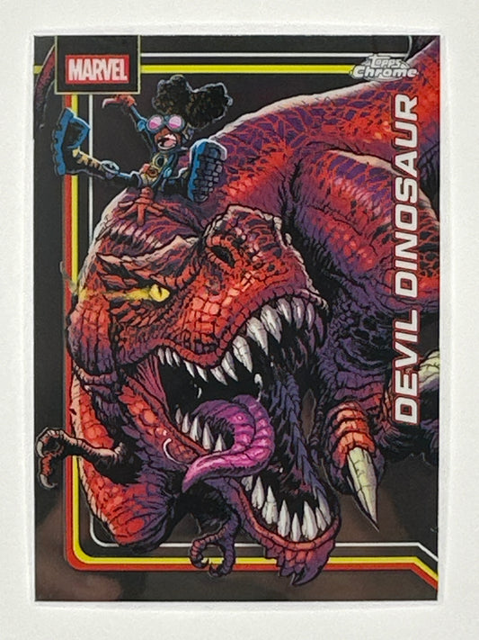 2026 Topps Marvel Chrome 110 Devil Dinosaur Base Card