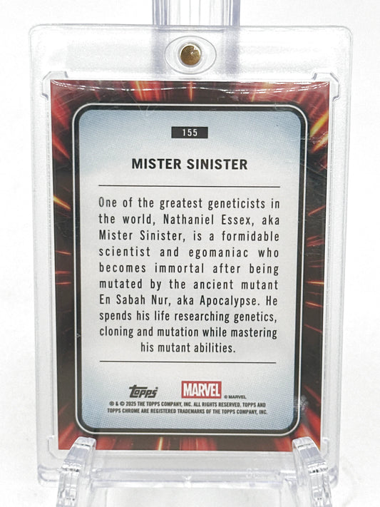 2025 Topps Marvel Chrome #155 Mister Sinister Blue & Green Shimmer Refractor 057/199