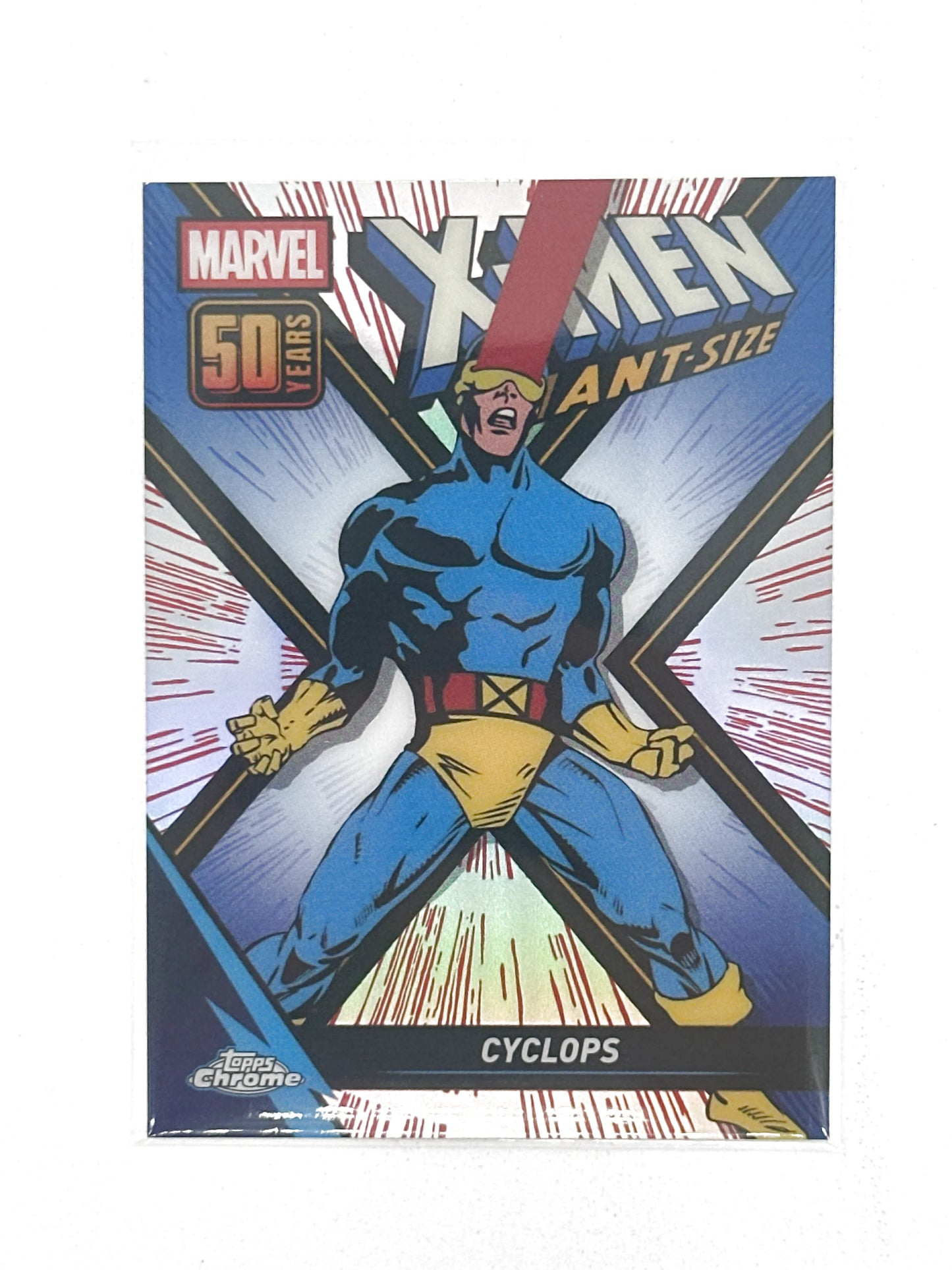 2025 Topps Marvel Chrome #000XM-10 Cyclops X-Men Giant-Sized 50 Years