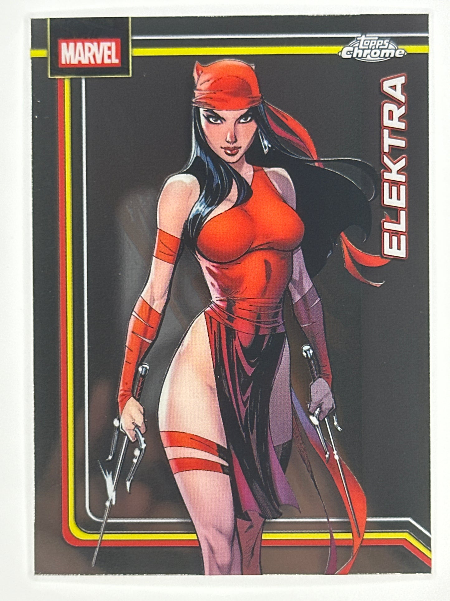 2026 Topps Marvel Chrome 116 Elektra Base Card
