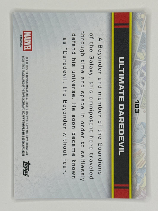 2026 Topps Marvel Chrome 183 Ultimate Daredevil Base Card
