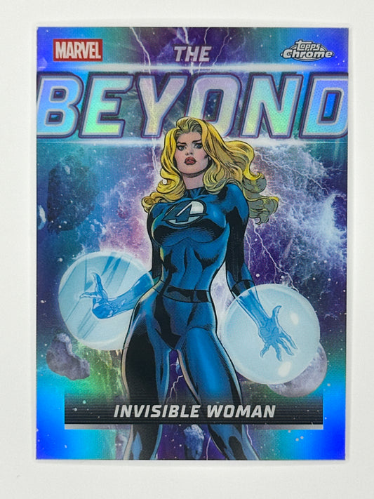 2026 Topps Marvel Chrome TB-10 Invisible Woman The Beyond Refractor Card