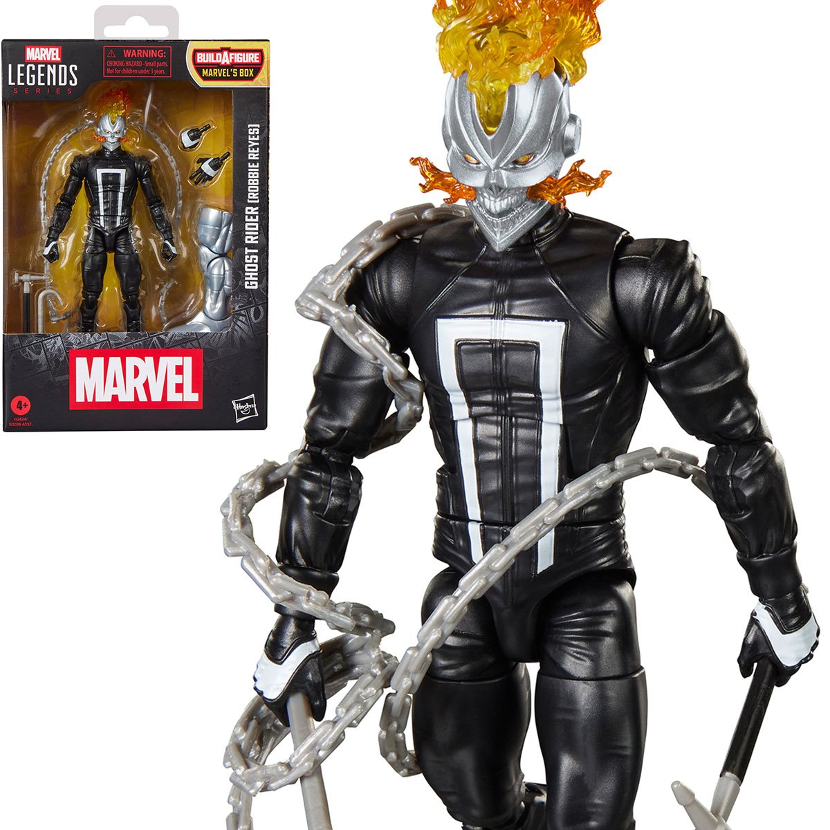 Marvel Legends Ghost Rider (Robbie Reyes) 6-Inch Action Figure – Marvel’s Box BAF by Hasbro
