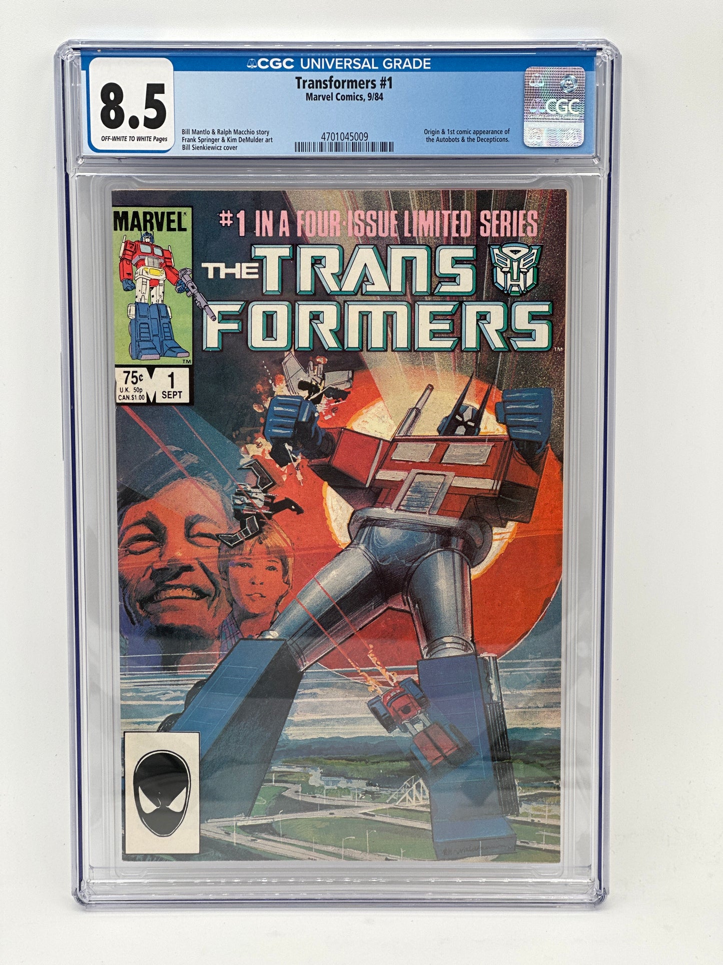 Transformers #1 CGC 8.5