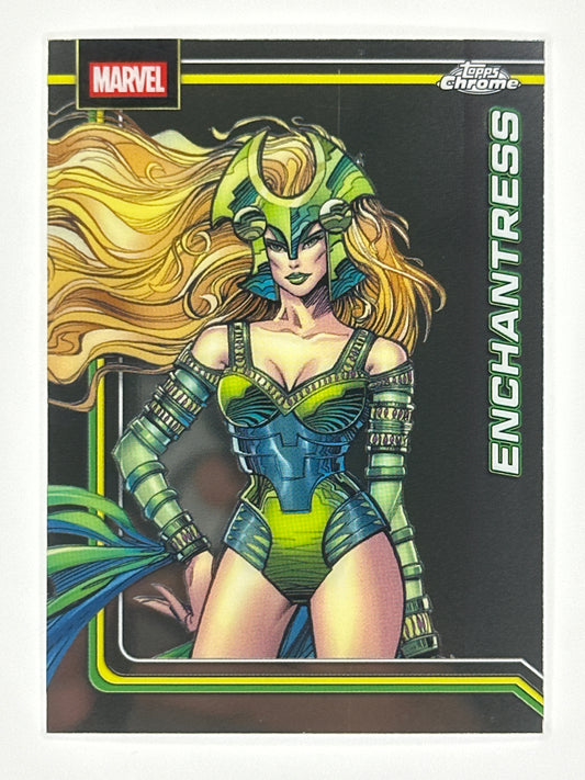 2026 Topps Marvel Chrome 035 Enchantress Base Card