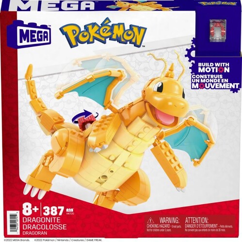 MEGA BLOKS - Pokemon: Dragonite, 388 Piece Building Toy Set