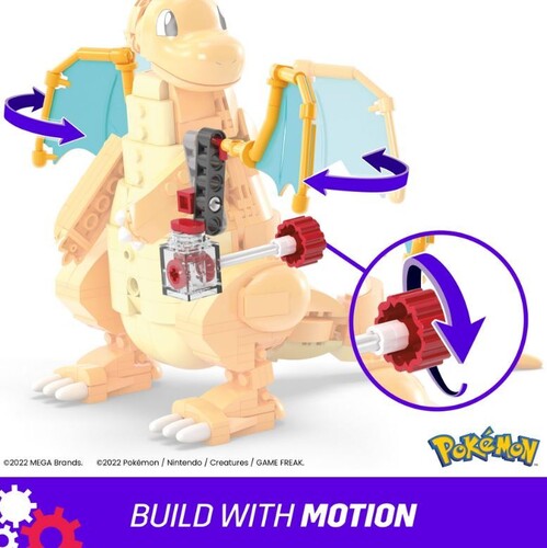 MEGA BLOKS - Pokemon: Dragonite, 388 Piece Building Toy Set