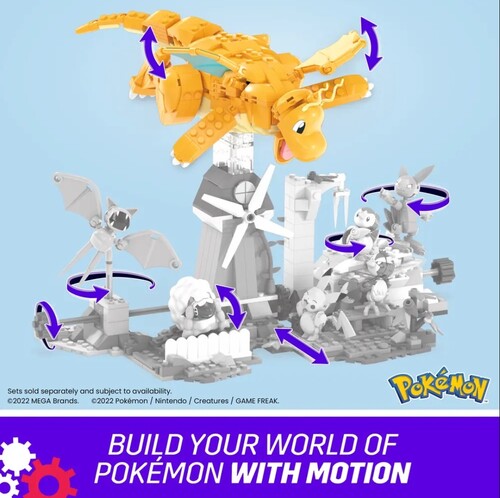 MEGA BLOKS - Pokemon: Dragonite, 388 Piece Building Toy Set