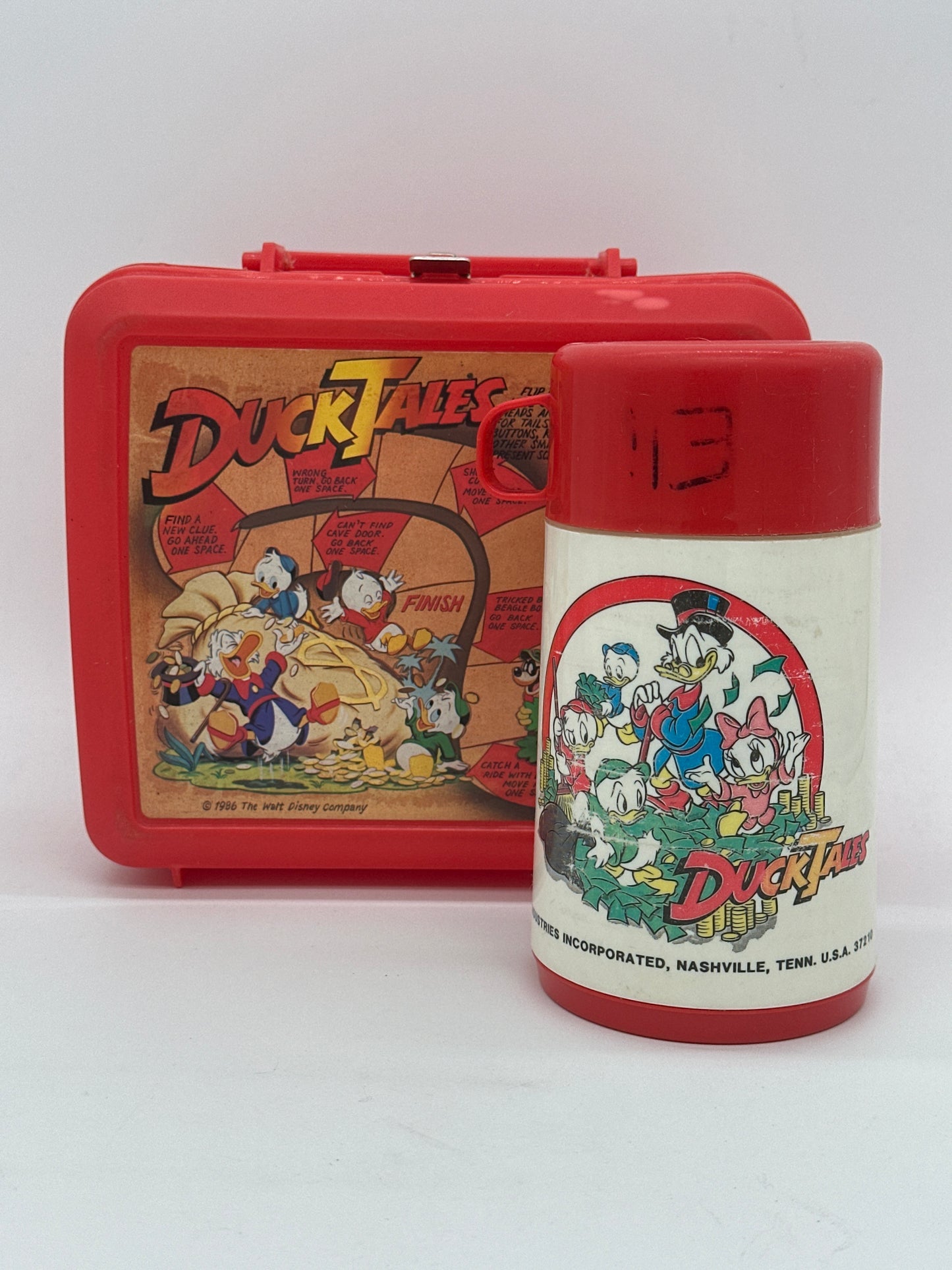 DuckTales 1986 Vintage Lunch Box and Thermos