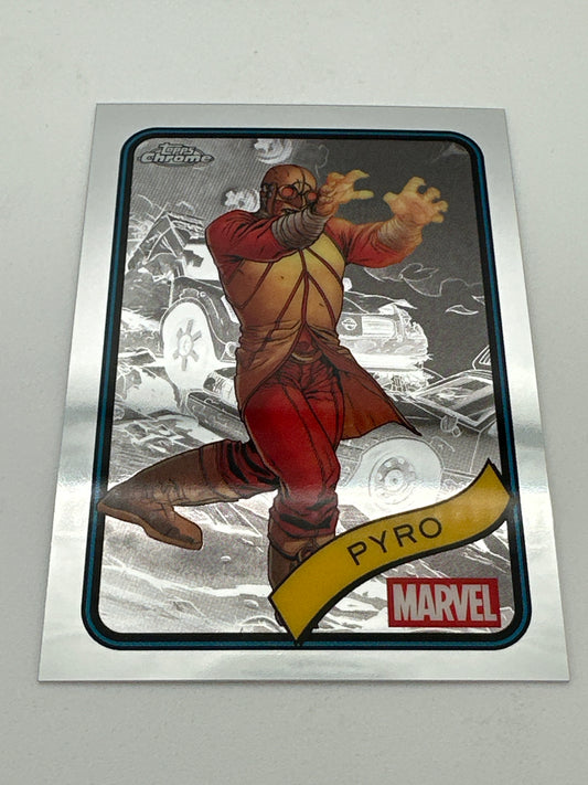 Marvel Topps Chrome Pyro Base