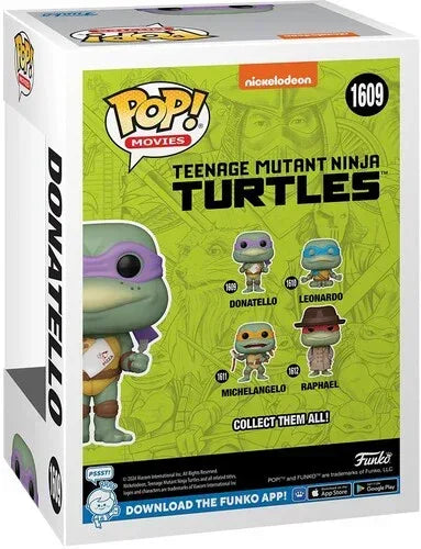 FUNKO POP! Movies: Teenage Mutant Ninja Turtles 1990 S2 - Donatello w/Napkin (TMNT) - Glass City Comics & Collectibles
