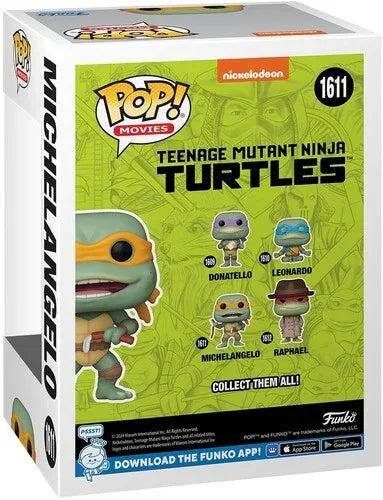 FUNKO POP! Movies: Teenage Mutant Ninja Turtles 1990 S2 - Michelangelo Sausage Link Nunchucks (TMNT) - Glass City Comics & Collectibles