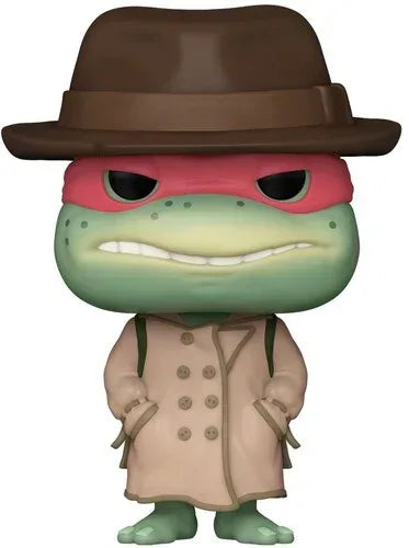 FUNKO POP! Movies: Teenage Mutant Ninja Turtles 1990 S2 - Raphael w/ Coat & Hat (TMNT) - Glass City Comics & Collectibles