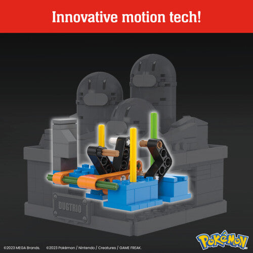 MEGA BLOKS - Pokemon: Mini Motion Dugtrio, 350 Piece Building Toy Set