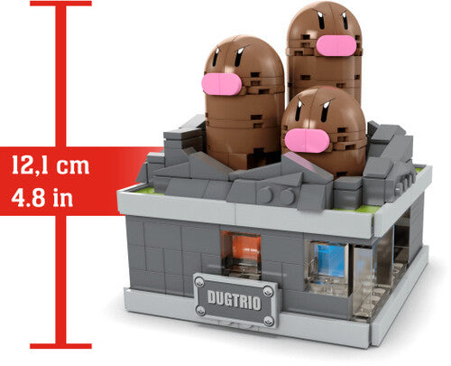 MEGA BLOKS - Pokemon: Mini Motion Dugtrio, 350 Piece Building Toy Set