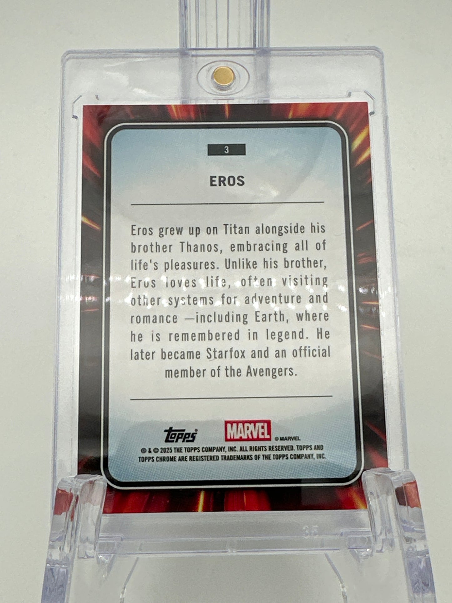 Marvel Topps Chrome Eros Spider Web Refractor /399