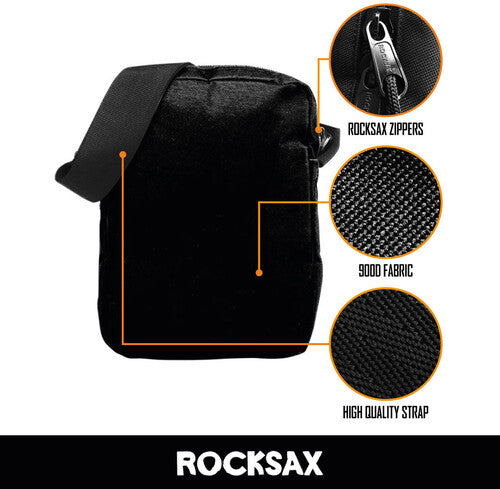 Rocksax - Bad Omens - Moth Logo - Crossbody Bag with Stash Pockets (Brown)