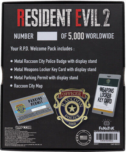 Resident Evil 2 R.P.D. Welcome Pack Limited Edition Replica Set – US Variant by Fanattik