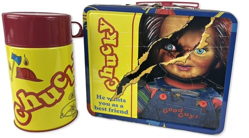 Child's Play Chucky Good Guys Metal Tin Lunchbox with Soup Container