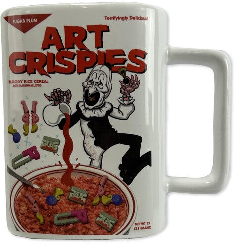 Terrifier Art the Clown Art Crispies Cereal Box 16-Ounce Ceramic Mug