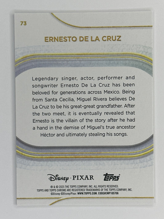 2025 Topps Disney Chrome 073 Ernesto De La Cruz Base Card