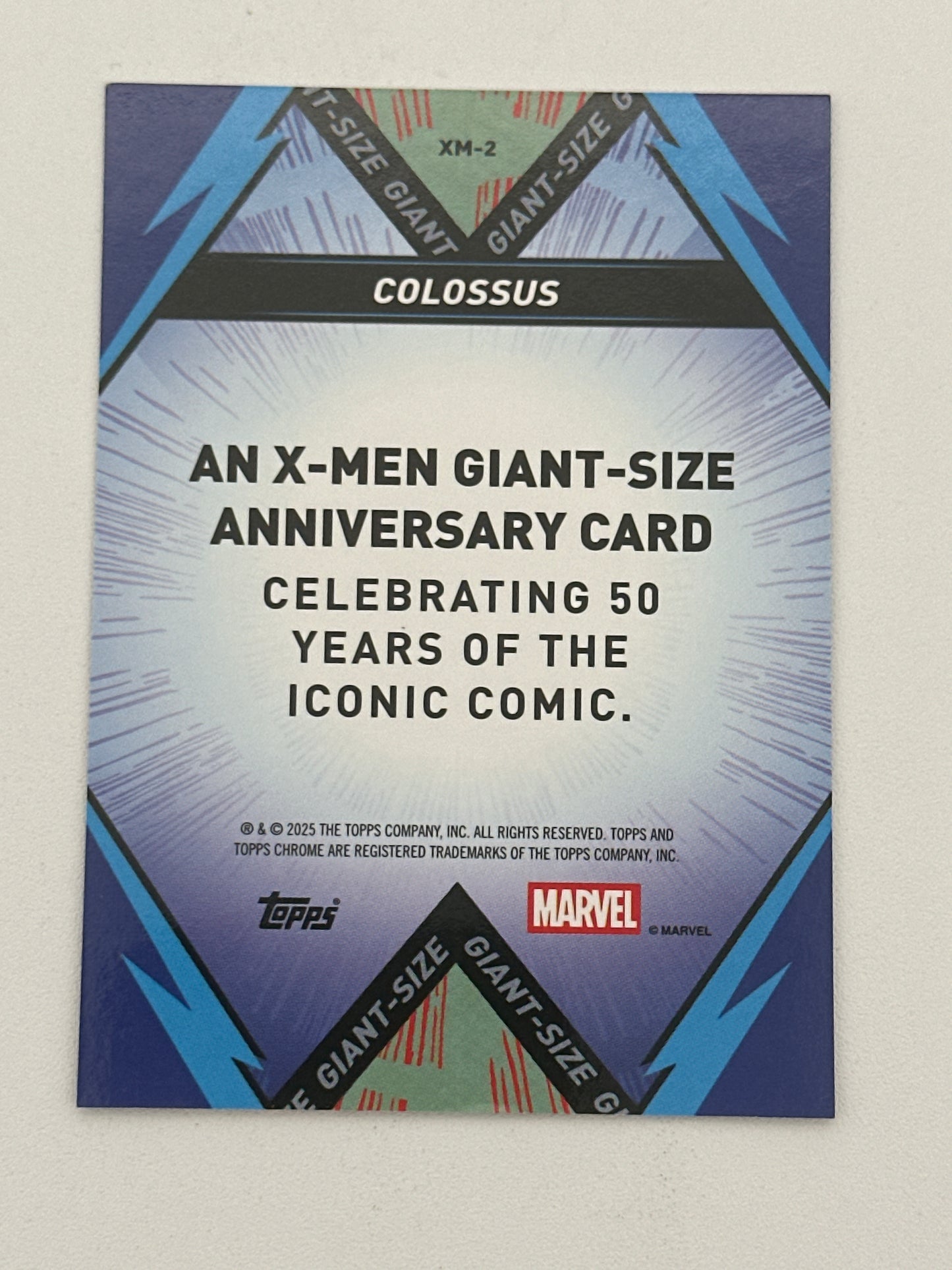 Marvel Topps Chrome Colossus X-Men Giant-Sized 50 Years