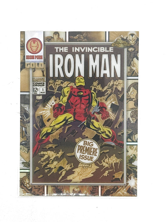 2025 Topps Marvel Chrome #000IM-03 Iron Man #1 Iron Man Gold Base